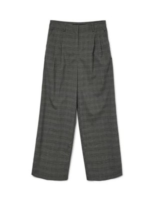 Damen Hose VERO MODA Vmsikita Mw Wide Dad Pant Noos, Größe M, Schwarz, Baumwolle
