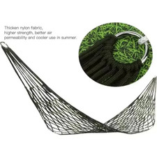 Outdoor Camping Hammock Thickened Mesh Nylon Rope Single Person Hanging Bed