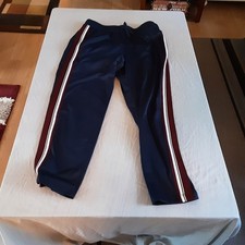 Męskie duże niebieskie spodnie do joggingu Athletic Works z czerwono-białymi paskami Fabrycznie nowe z metką