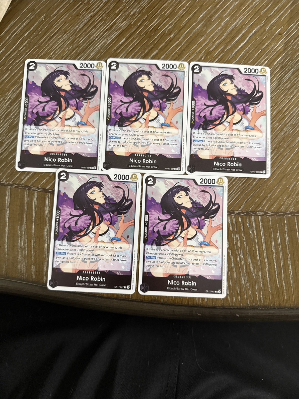 One Piece Nico Robin OP17-087 Rare