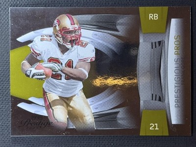 2009 Playoff Prestige #18 Frank Gore Prestigious Pros Gold /100 49ers