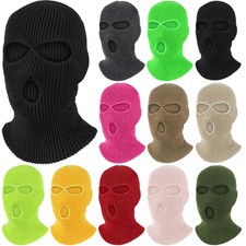 Winter Knit Warm Beanie Mask 3 Holes Balaclava Ski Full Face Cover for Men Women