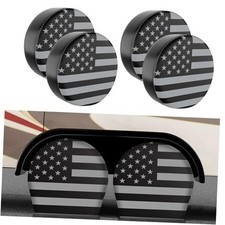PU Thickening Leather Tire S for Tire Diameter 24-26inch Gray Flag 4 Pack