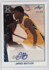 2021-22 Leaf Memories 1990 Base Platinum 70/99 Jared Butler #BA-JB1 Auto b1g