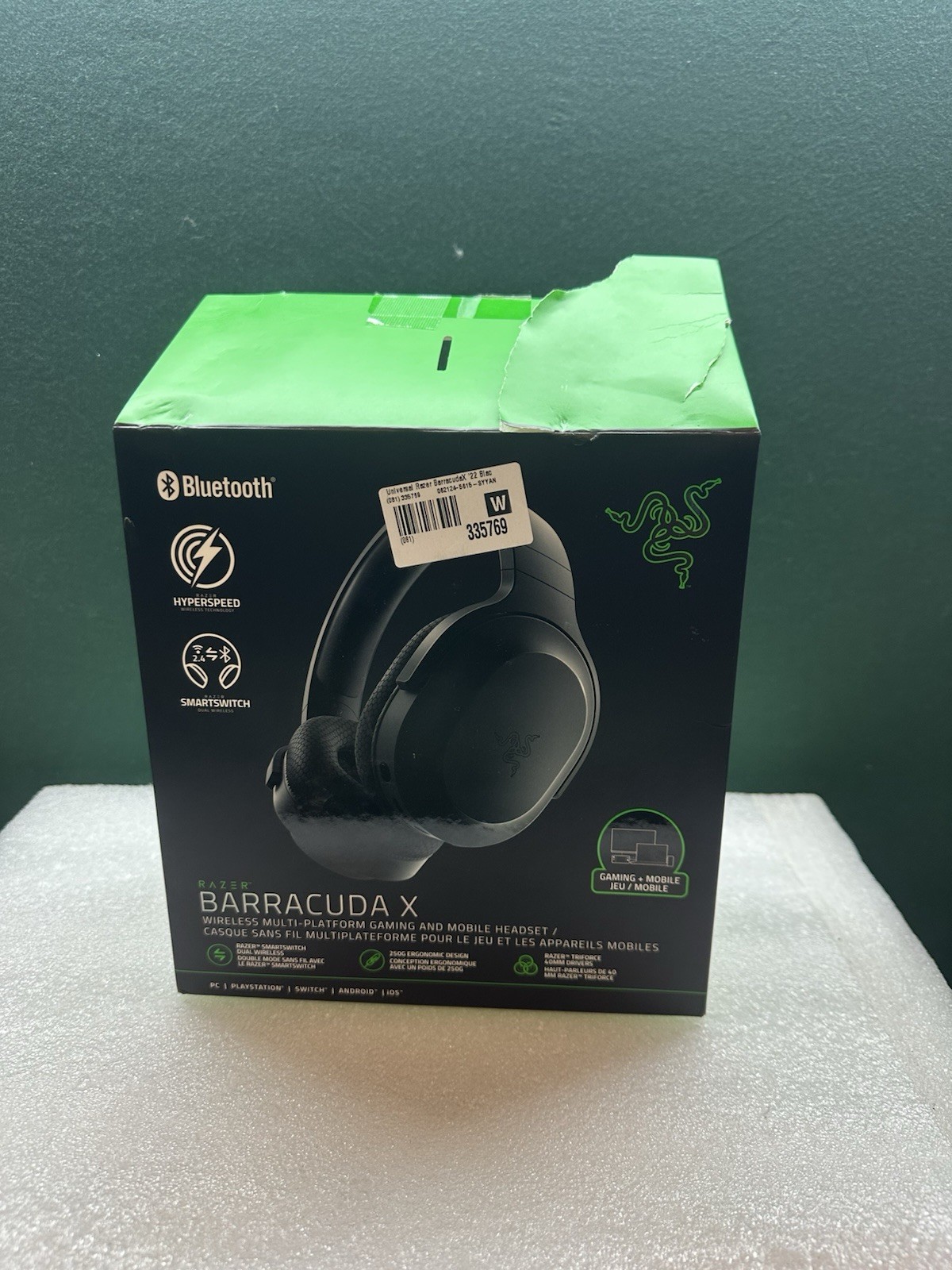 Razer Barracuda X RZ04-04430100 Wireless Headset &ndash; Box Wear