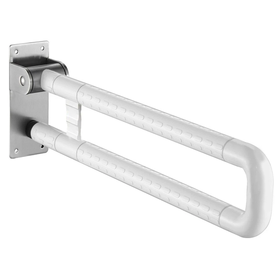 WC Toilette Stützklappgriff Behinderte Aufstehhilfe Edelstahl Haltegriff 300KG, - Bild 2 von 4