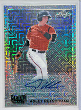 Adley Rutschman AUTO~RC Leaf Metal Mojo Refractor 2021 Rookie Autograph Orioles