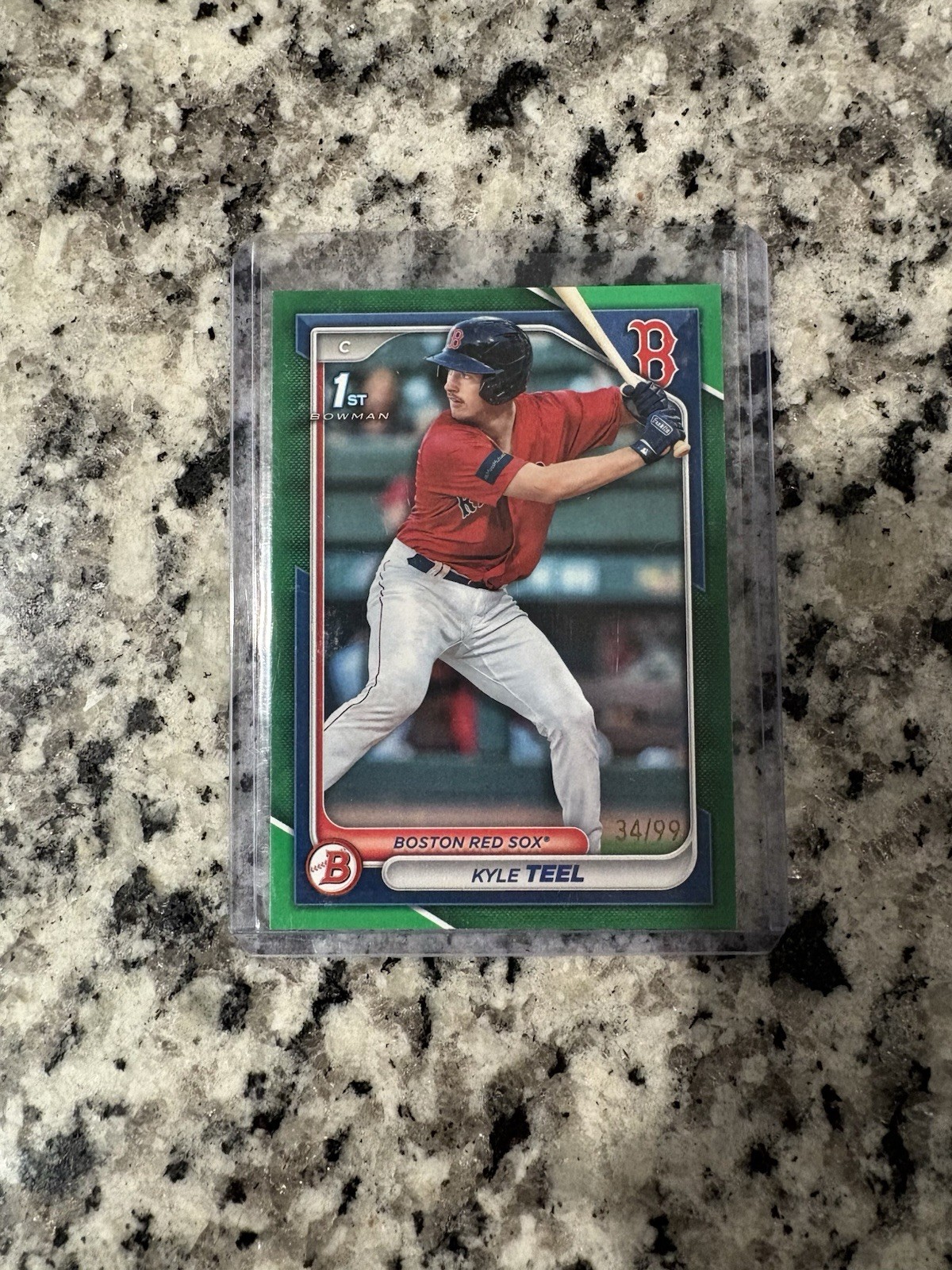 2024 Bowman - Prospects Kyle Teel #BP-48 Green Border /99 (RC)