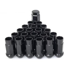 Lug Nuts M12x1.5 48mm Open End Wheel Nuts,Taper Acorn Seat, Forged Locknut Ra...