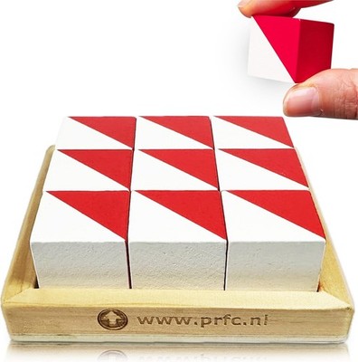 IQ Test Cube Basic Red 9 Kohs Cubes Block Design BDT WPPSI WAIS IV WISC V Tests