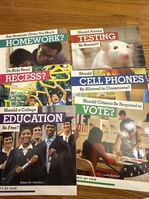 #ad #ad Points Of View 6 BooksShould a College Education Be Free? Beginner Debate Books $25.00