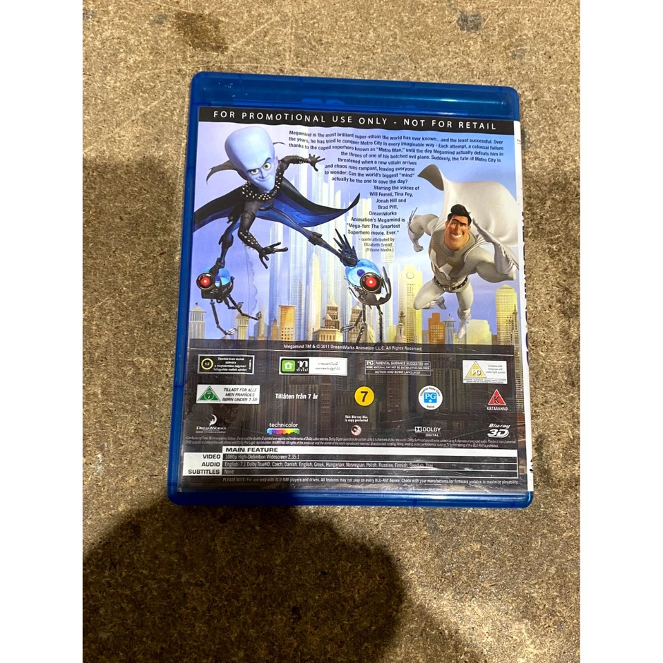Megamind 3D (2010) Dreamworks Family & Comedy Animation Movie Blu-Ray Disc - Image 2 of 4