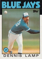 1986 Topps Dennis Lamp #219 Toronto Blue Jays
