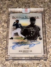2022 PANINI CHRONICLES BOYS OF SUMMER KEN GRIFFEY JR. ENCASED AUTO SP #d 49!