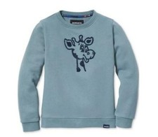 Bonobos Kids Geoffrey Long Sleeve Crewneck Graphic Sweatshirt Blue 12