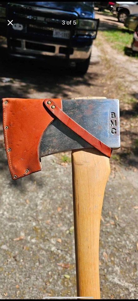 Hacha de división personalizada Duluth con funda de cuero Foto 3 de 4