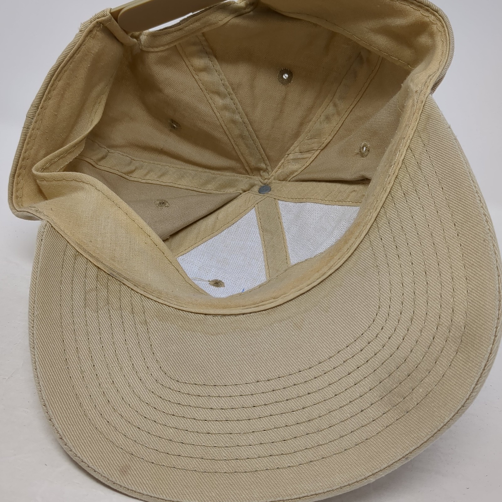 Super Dad Snapback Hat Solid Beige One Size Adjus… - image 7