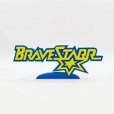 BraveStarr Logo Display Sign 3D Printed Free Standing Collectible