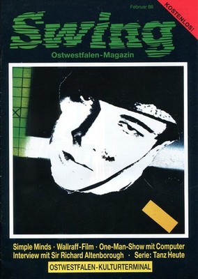 SWING OSTWESTFALEN MAGAZIN Februar 1986 Cover:SIMPLE MINDS WALLRAFF FILM ATTENBO