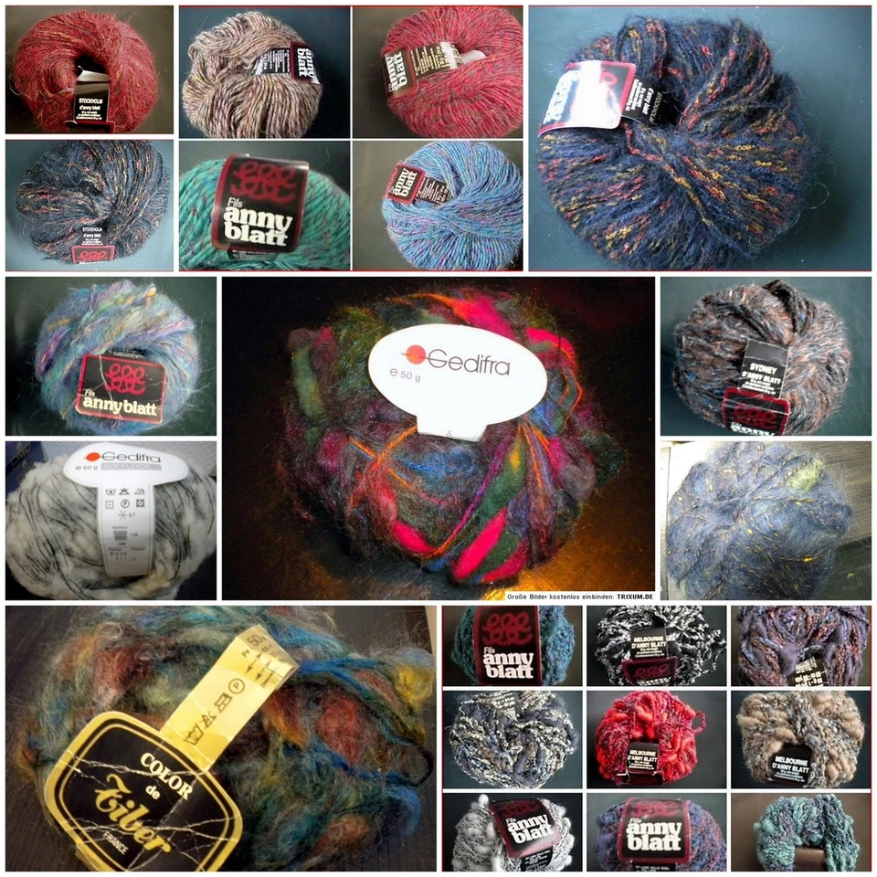 Wolle, Mohair, multicolor, Anny Blatt, Gedifra, Farbwahl, Retro - Bild 1 von 1