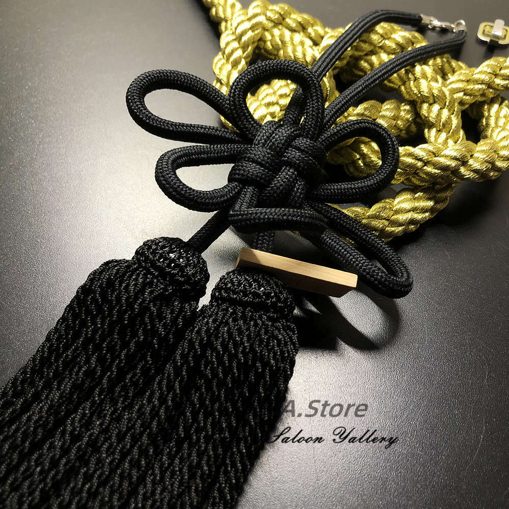 JDM Junction Produce All Black Kintsua Rope Kiku Knot For JDM Junction Produce All Black Kintsua Rope Kiku Knot For