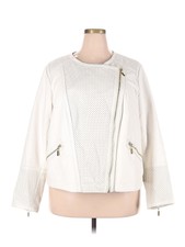 Jennifer Lopez Women Ivory Jacket 2x Plus
