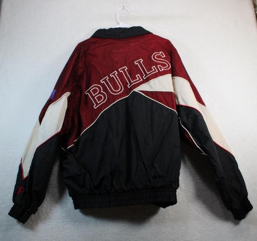 Vintage Pro Player Chicago Bulls Basketball Full Zip Windbreaker Embroidered 2XL - Picture 10 of 10