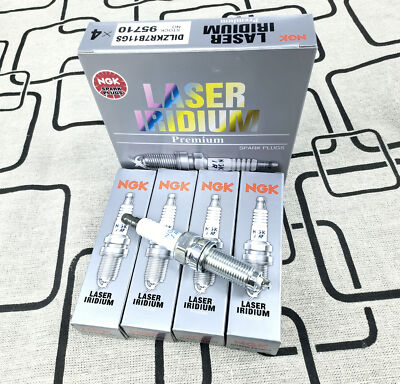 4PCS OEM LASER IRIDIUM fit for NGK SPARK PLUGS DILZKR7B11GS 95710