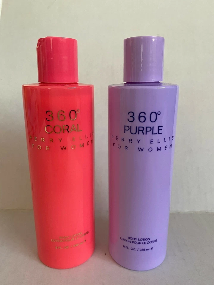 Loción corporal Perry Ellis 360 para mujer púrpura o coral - NUEVA Foto 2 de 2
