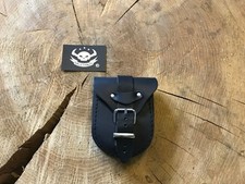 Belt bag leather black additional bag saddlebags small bag Orletanos HD