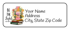 30 Personalized Return Address Labels, Be the Light, Tags, Stickers, 2.625" x 1"