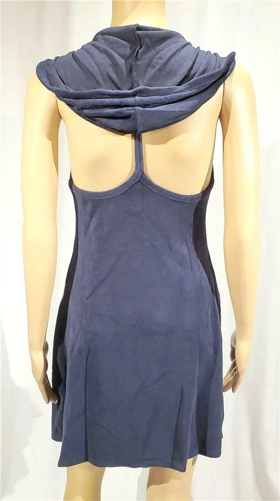 UNDERCOVER Abito con cappuccio nuovo VS peluche e lussureggiante blu navy Terry Clothe nuovo senza etichette taglia S