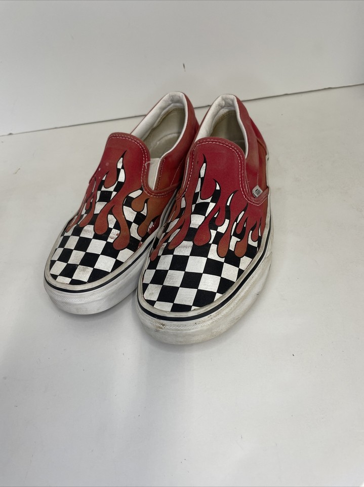 vans checkered flames