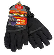  65 Seirus Heatwave  Ski/Winter Gloves NWT Size Large Men's Black Free Ship