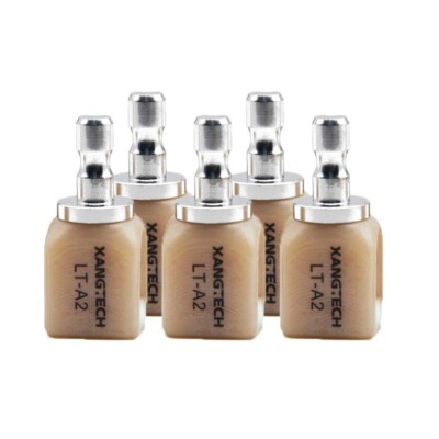5Pcs HT/LT Unfiring All Ceramic Glass Blocks Lithium Disilicate 18*15*13mm