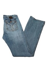 Vigoss Prince Boot Bush Style Med Wash Low Rise Denim Jeans Women's Size 29