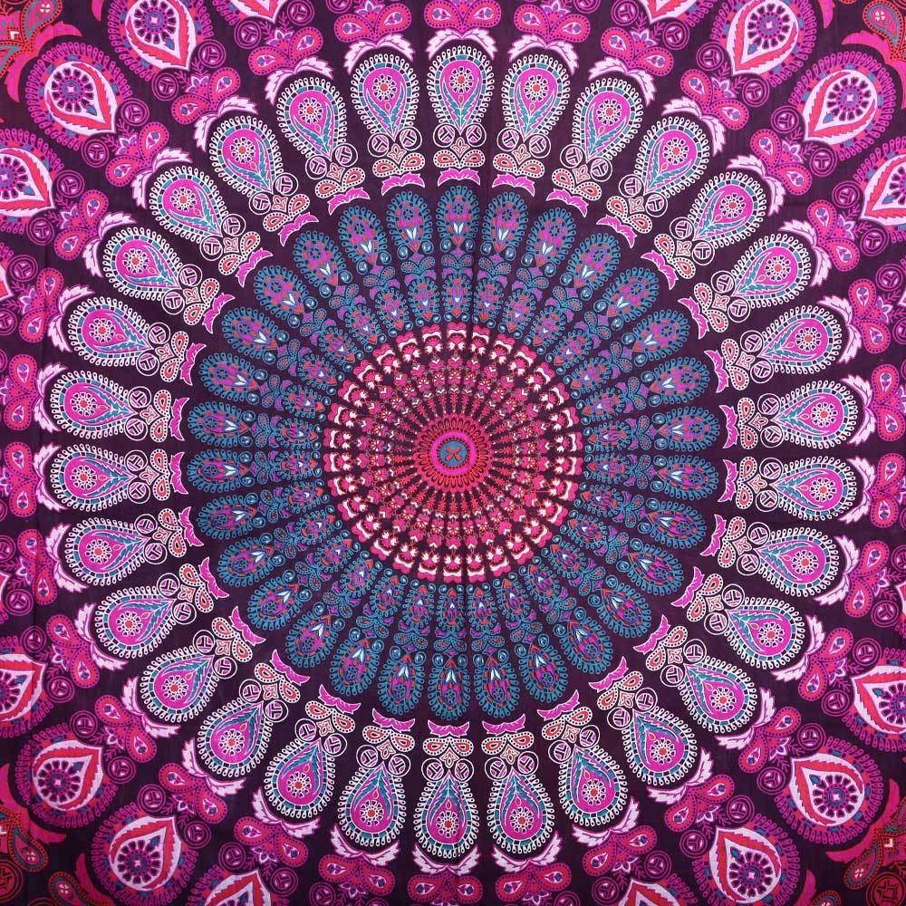 Mandala Tapestry Wall Hanging Hippie Indian Twin Bedspread Bohemian ...