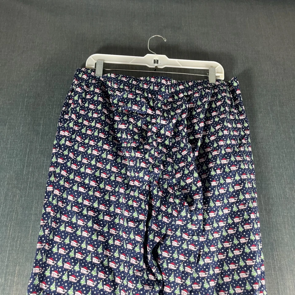 Pantalones de pijama para hombre Vineyard Vines talla grande gráfico multicolor Santa Navidad Foto 4 de 4