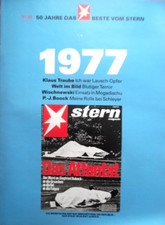 DER STERN - Chronik 1977 Cover - RAF-Terror Schleyer Mogadischu Sex Pistols Punk