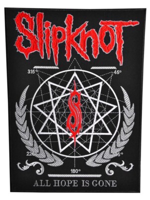 Slipknot All Hope Is Gone Back Patch | Heavy Nu Alternative Metal Band Logo