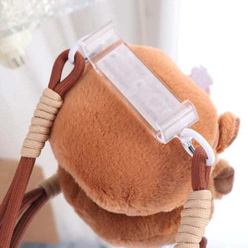 Tangerine Capybara Crossboday Bag Plush Capybara Shoulder Bag Girls - Zdjęcie 8 z 12