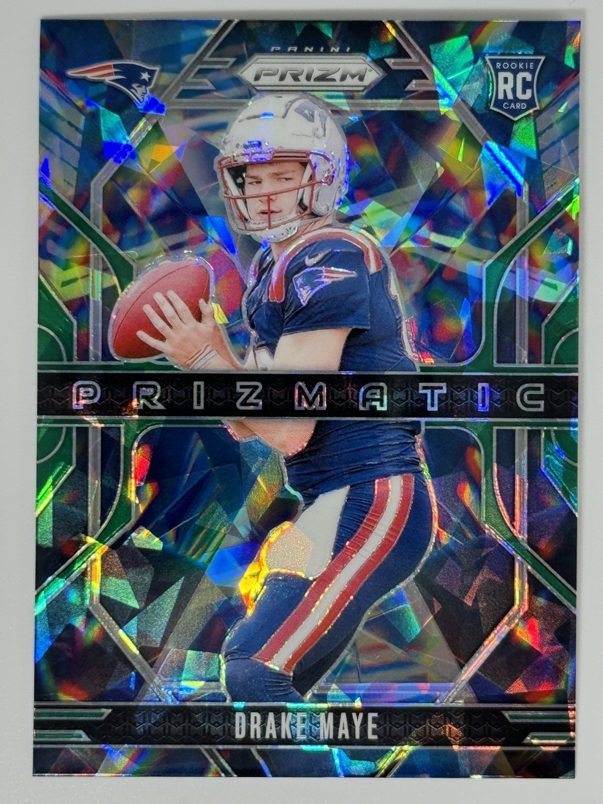 Drake Maye RC 2024 Panini Prizm Green Ice Prizm PRIZMATIC #2