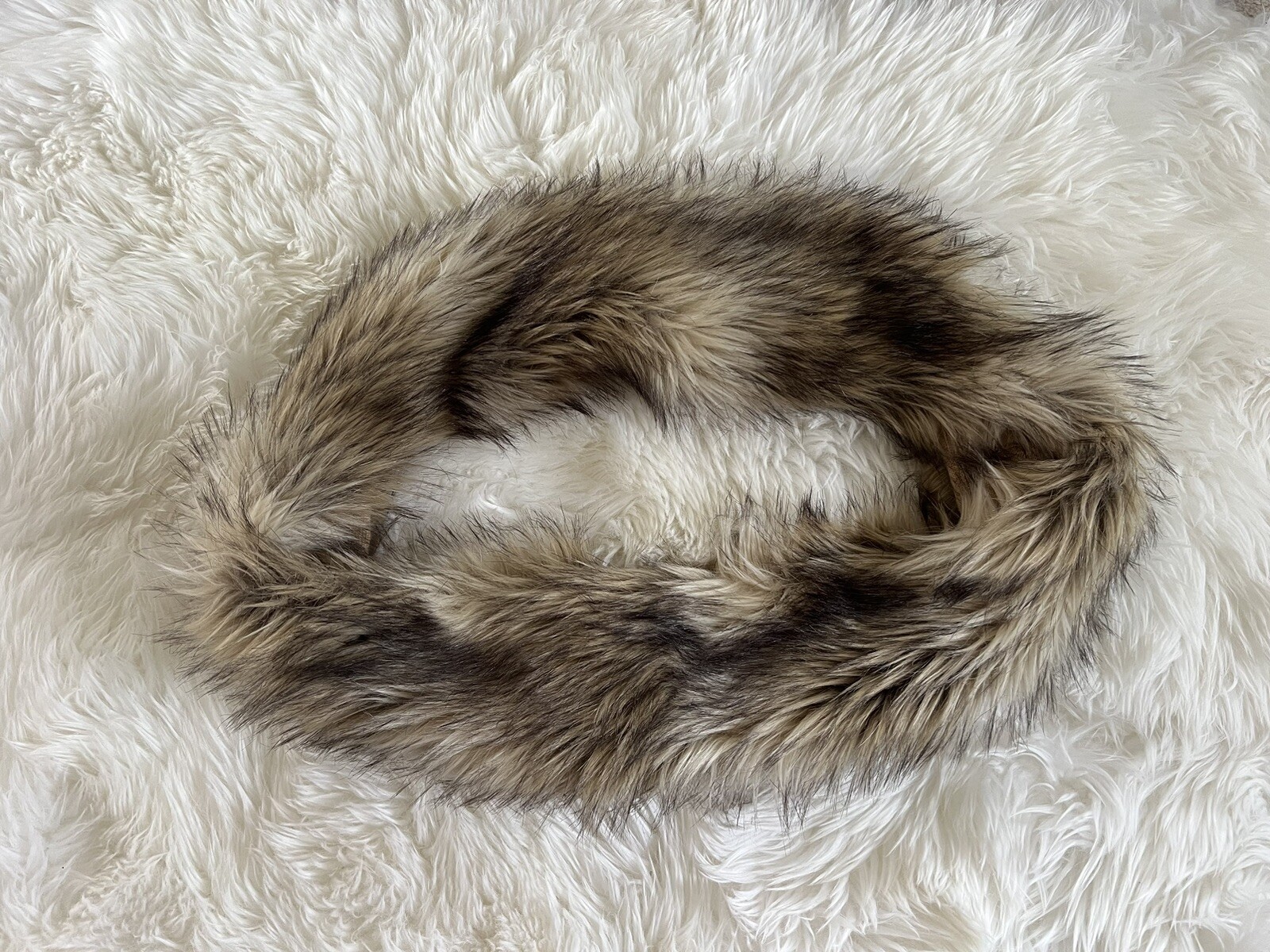 Vintage Juicy Couture Faux Fur Snood Scarf, Brown