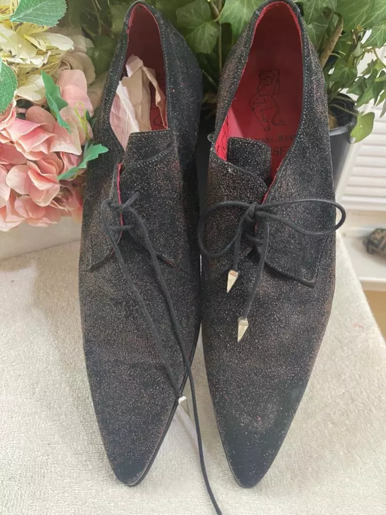 Black glitter dress shoes sale