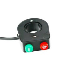 Dual-function headlight flasher switch, 12 V, motorcycle headlight switch, 22 mm