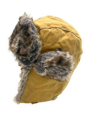 SWISS TECH Ushanka Fur Trim Trapper Hat Men Cossack Ski Cap Winter