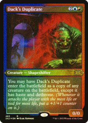 MTG FOIL Dack's Duplicate Foil Etched  - Double Masters 2022 #483