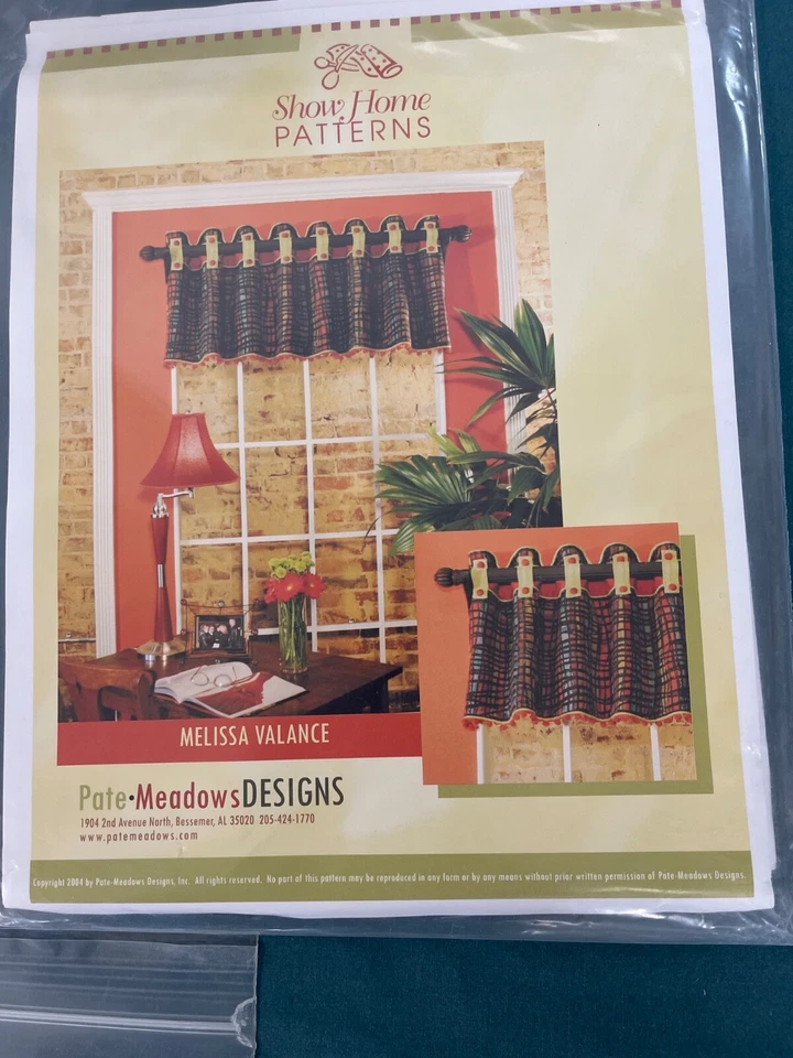 5 Show Home Patterns Erin Valance Julia Melissa Lace Up Dana Window Treatments - Image 4 of 4