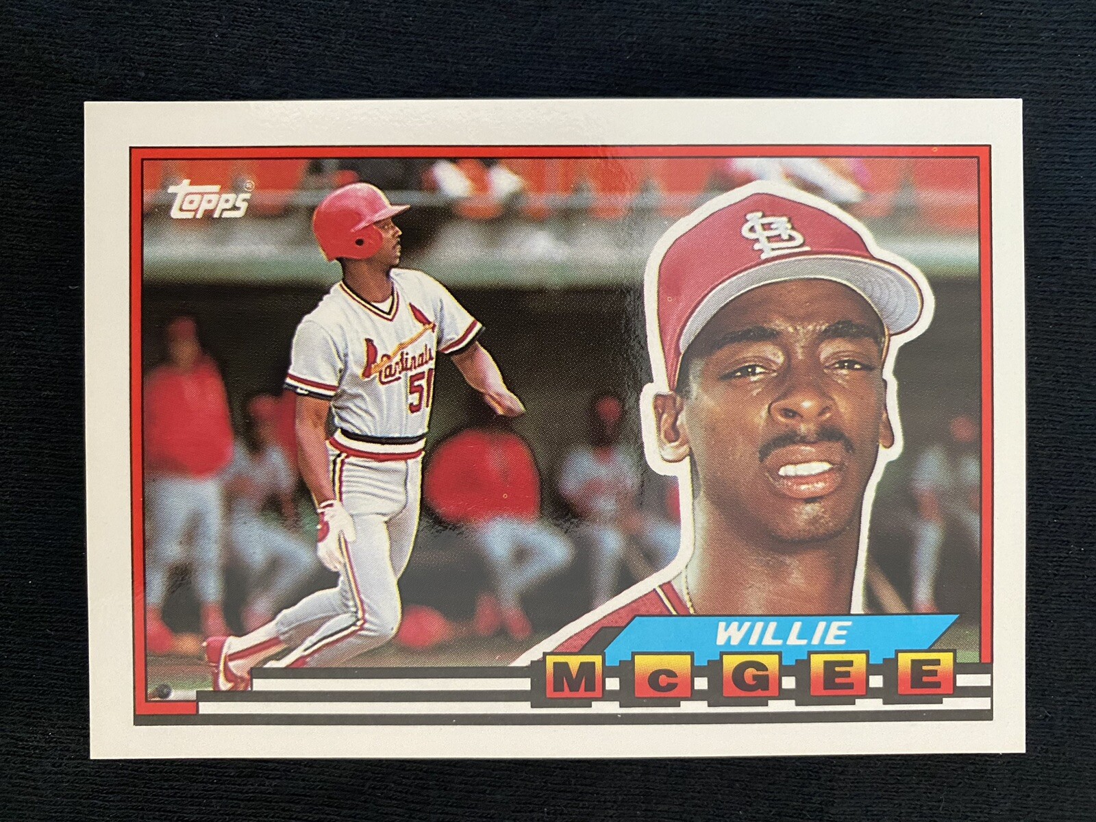 1989 Topps Big Willie McGee #183 St. Louis Cardinals