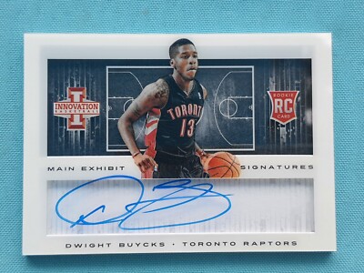 2013-14 Panini Innovation Main Exhibit Signatures Dwight Buycks Raptors RC